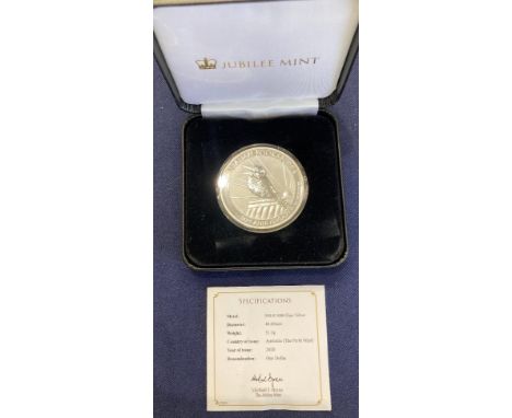 COINS 2020 Australia solid silver $1 Kookaburra coin 1oz, Jubilee Mint