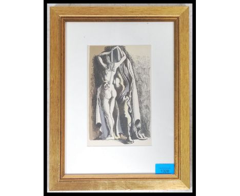 Michael Ayrton ( British, 1920-1992 )&nbsp;Lithograph printed in colours framed and glazed.&nbsp;Measures 20cm x 13cm.