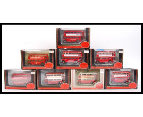 A collection of 8x assorted EFE Exclusive First Edition 1:76 scale diecast model buses to include; 10124, 10122, 27701, 26204