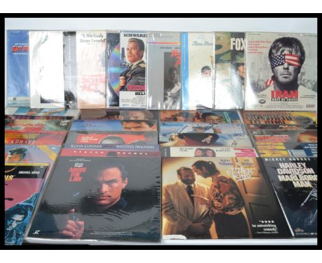 A good collection of vintage Laser Disc films dating from the 1980s to include Romancing The Stone, Red Heat, The Golden Chil
