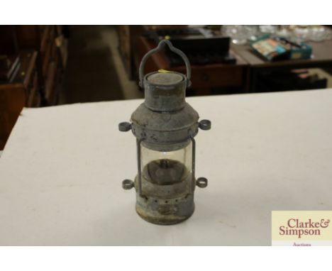 A ship's anchor light