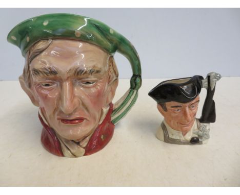 Royal Doulton character jug 'Gun Smith' &amp; Beswick Toby jug 'Scrooge'