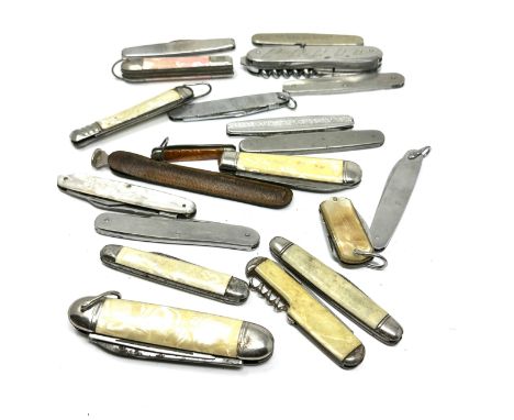 20 x Vintage Assorted Small Pocket KNIVES  Inc Smokers Knives, Pen Knives Etc