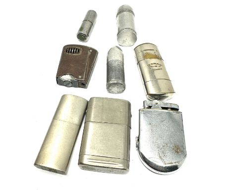 8 x Antique / Vintage LIGHTERS Inc Orlik, Imco, Military, UL, Tape Measure Etc