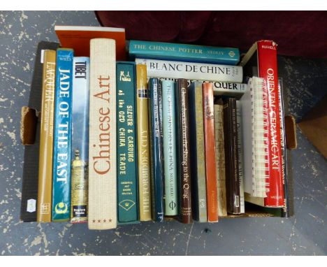 APPROXIMATELY TWENTY FIVE VOLUMES ON CHINESE WORKS OF ART AND HISTORY.