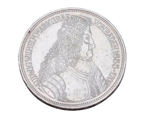 BRD - 5 DM 1955 G J.390. "Markgraf von Baden". Vorzüglich.|FRG - 5 DM 1955 G J.390. "Margrave of Baden". Extremely fine.
