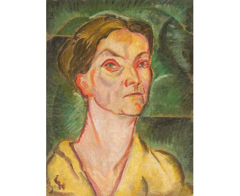  CARRY HAUSER* (Wien 1895 - 1985 Rekawinkel)   Bildnis der Mutter, 1918  Öl/Karton, 44,7 x 34,5 cm monogrammiert CH   SCHÄTZP