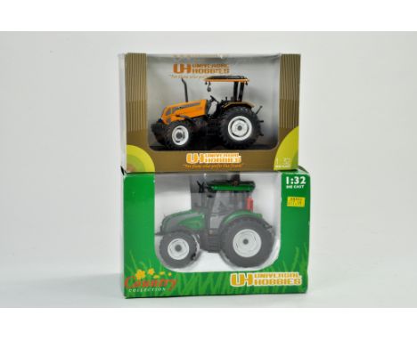 Universal Hobbies 1/32 Farm tractor duo comprising Valtra A750 plus Valtra C in Green. Excellent in boxes.