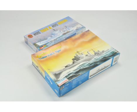 Airfix Plastic Model Kit comprising HMS Tiger / Daring plus Eastern Express kit. Certified Complete. Ex trade stock.