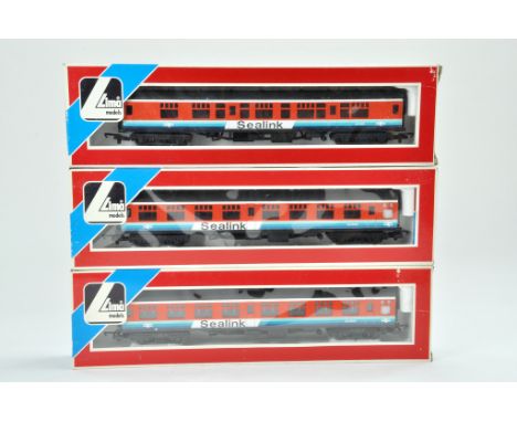 LIMA 00 Gauge Model Railway issues comprising No. 5317 x 2 and 5318 Coaches in the livery of Sealink. Appear Excellent in box