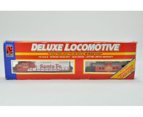 Life-Like Trains 00 Gauge Model Railway issue comprising of American Style locomotive. Item no.8663.  GP 38 Loco Caboose. App