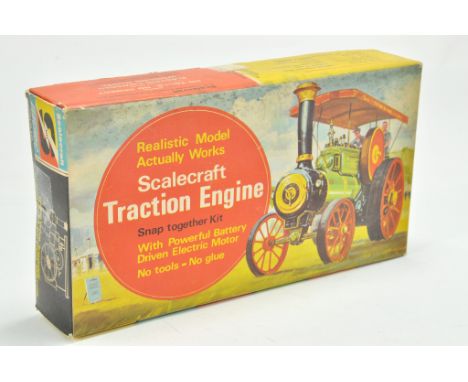 Scalecraft plastic model kit comprising Traction Engine - Battery Operated Kit. Verified Complete.