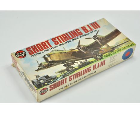 Airfix Plastic Model Kit comprising Short Stirling. Certified Complete. Ex trade stock.