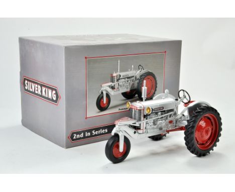 Spec Cast 1/16 Resin Special Edition Silver King Tractor. Has been on display, and extremely fragile but appears very good to