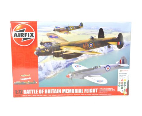 Airfix Plastic Model Kit comprising 1/72 Battle of Britain Memorial Flight. Looks to be complete.