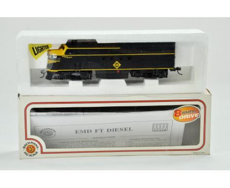 Bachmann 00 Gauge Model Railway issue comprising of 'HO' Diesel locomotive. Item no. 11708.  Erie livery. Appears very good t