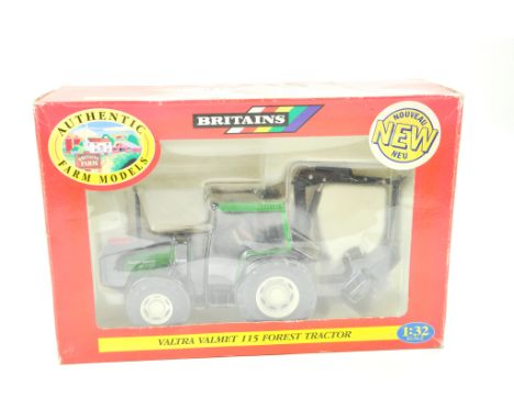 Britains 1/32 Farm issue comprising Valtra Valmet 115 Forestry Tractor. Generally excellent, box has minor storage wear.