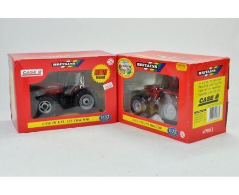 Britains 1/32 Farm duo comprising Case IH MXU 125 Tractor plus Case CVX 170 Tractor. Excellent in boxes.