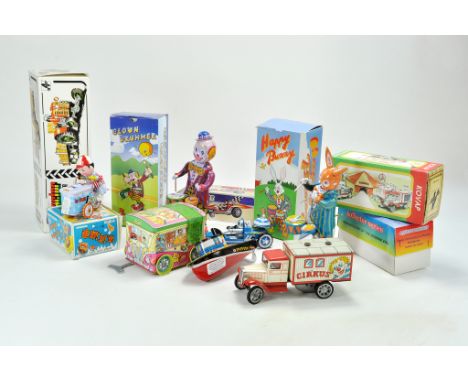 A collection of modern tinplate issues including Kovap and Chinese makers. Zetor tractor appears not previously unboxed. Exce