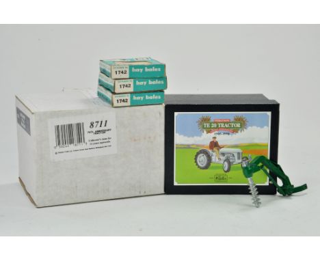 Britains 1/32 Farm issue comprising Ferguson TE20 Tractor plus others. Excellent with boxes.