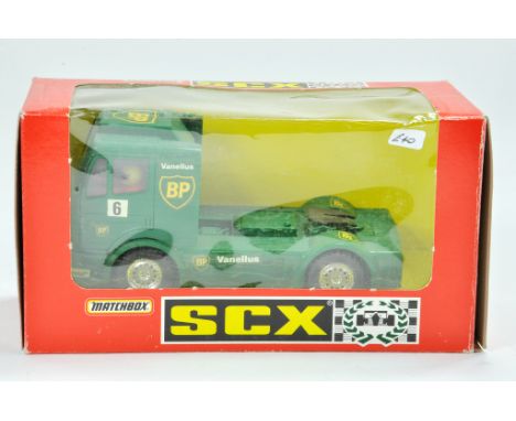 Matchbox SCX Slot Car issue comprising No. 83640 Mercedes Truck BP. Appears excellent with box.