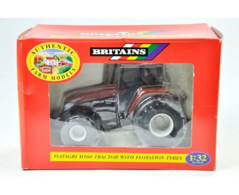 Britains 1/32 Farm issue comprising Fiatagri M160 Tractor with Flotation Tyres. Excellent, box has some minor storage wear.