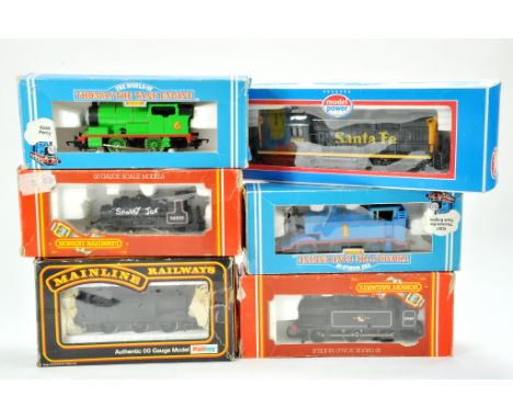 A group of six various 00 Gauge Model Railway issues comprising Hornby, Mainline locomotives, including Thomas the Tank Engin
