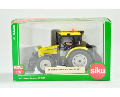 Siku 1/32 Farm issue comprising Massey Ferguson 5455 Tractor in Yellow. Special Edition. Excellent, looks to have not previou