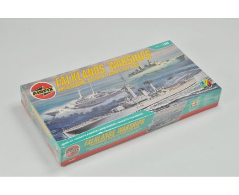 Airfix Plastic Model Kit comprising Falklands Warships. Certified Complete. Ex trade stock.