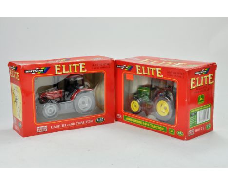 Britains 1/32 Farm duo comprising Elite Series Case IH CX 80 Tractor plus John Deere 6410. Excellent in boxes.