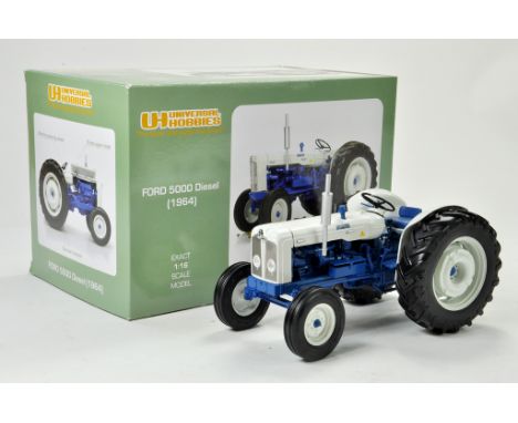 Universal Hobbies 1/16 Ford 5000 (USA) Diesel Tractor. Has been on display but appears excellent with original box.