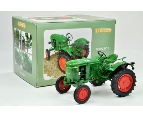 Universal Hobbies 1/16 Deutz D15 Tractor. Has been on display but appears excellent with original box.
