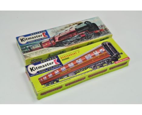 Kitmaster Plastic Model Kit x 4 comprising Locomotive and Restaurant Coach. Certified Complete. Ex trade stock