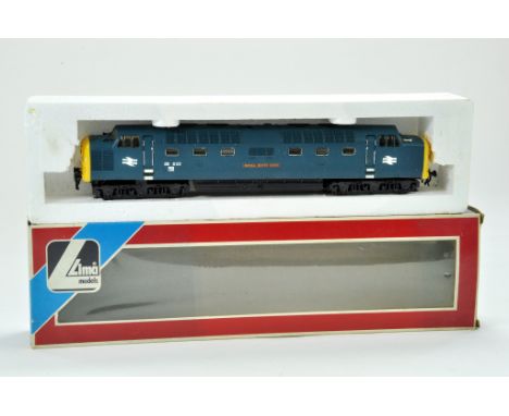 Lima 00 Gauge Model Railway issues comprising of a Class 55 Royal Scots Grey locomotive. Deltic Blue livery. Item No. 205106.
