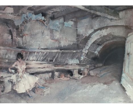 William Russell Flint (British 1880-1941)/The Secret Retreat/signed/print, 45cm x 60cm/and two reproduction William Russell F