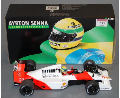 Ayrton Senna Racing Car collection scale model of his Honda F1 car, boxed