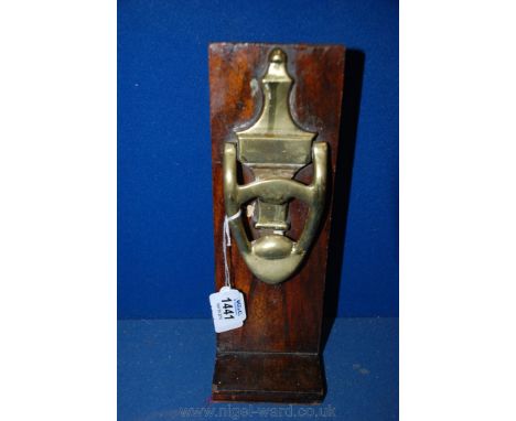 A 'Goldenstone' Doorbell and a heavy Brass Knocker