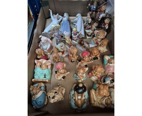 A box of figurines by Pendelfin, Goebel, Nao and others