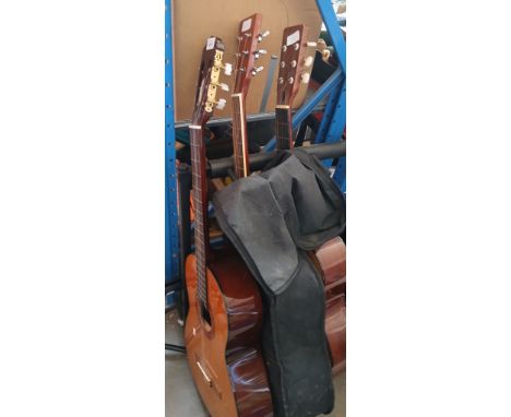 3 acoustic guitars - Yamaha c70, Rikter D-2N, and Hohner MW300