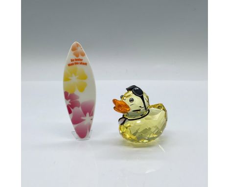 A light topaz crystal duck with a sun crystal beak and silver metallic eyes. Sunny Steve comes with black metal removable sun