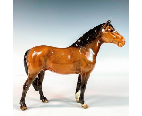 Jonathen 3rd, first version modeled as a bay colored pony standing with tail attached to the near side hock; model no. 1646. 