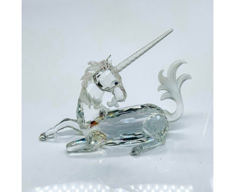 Lead crystal part of the Fabulous Creatures trilogy. Made from clear crystal with frosted crystal mane, tail, horn, and beard