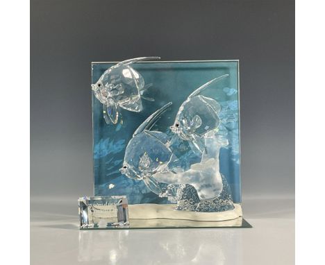 Third of the Wonders of the Sea trilogy. Features a school of tropical fish swimming over coral. Swarovski marked. This item 