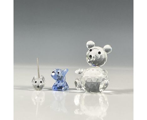 Lead crystal dog, mouse, and large bear figurines. Coco is from the Gang of Dogs collection and is Peppino's little brother, 