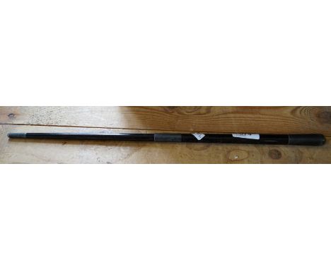 A Birmingham hallmarked silver ebonised tipstaff.
