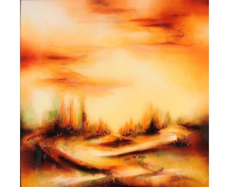 Stephen Simpson (British, b. 1965-)
Summer Hike
Impasto, mixed media and resin on board
Signed to front
Framed
90 x 90cm (35.
