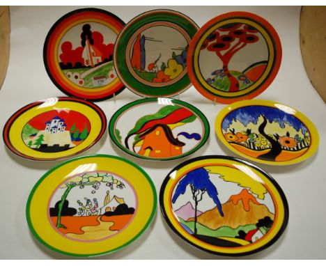 Eight Wedgwood The Bizarre World of Clarice Cliff collectors plates with certificates