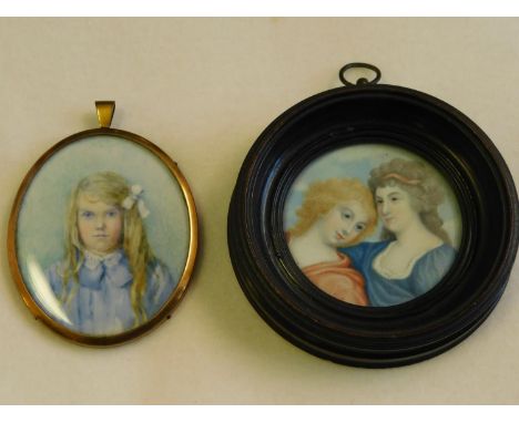 2 portrait miniatures 