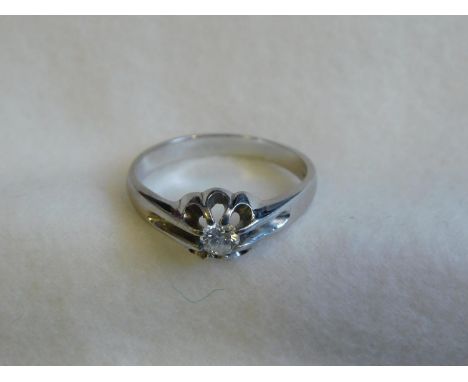 Platinum solitaire diamond ring-stone is approx 0.5ct 