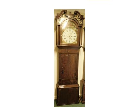 Long cased clock by Callcott Malpas -height 223cm (87¾") &amp; width 59cm (23¼")